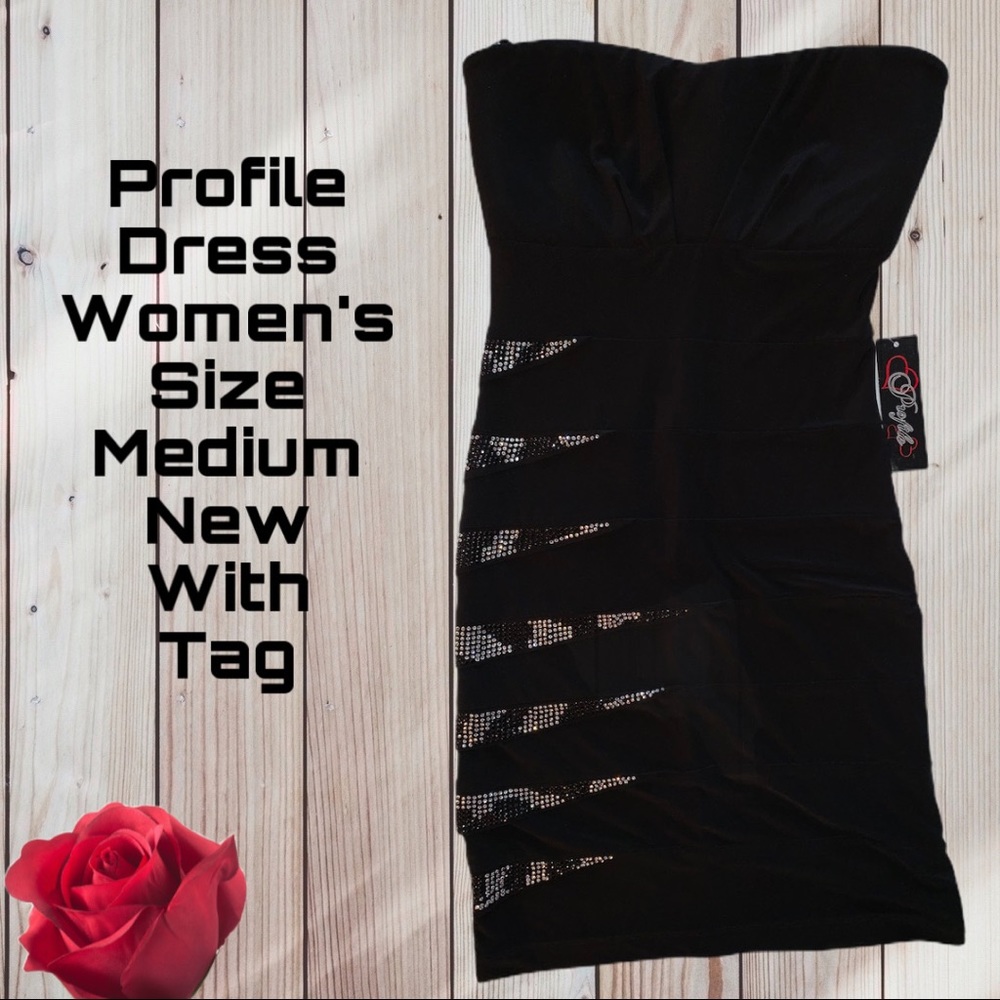 Profile Mini Dress Size Medium Black Women’s